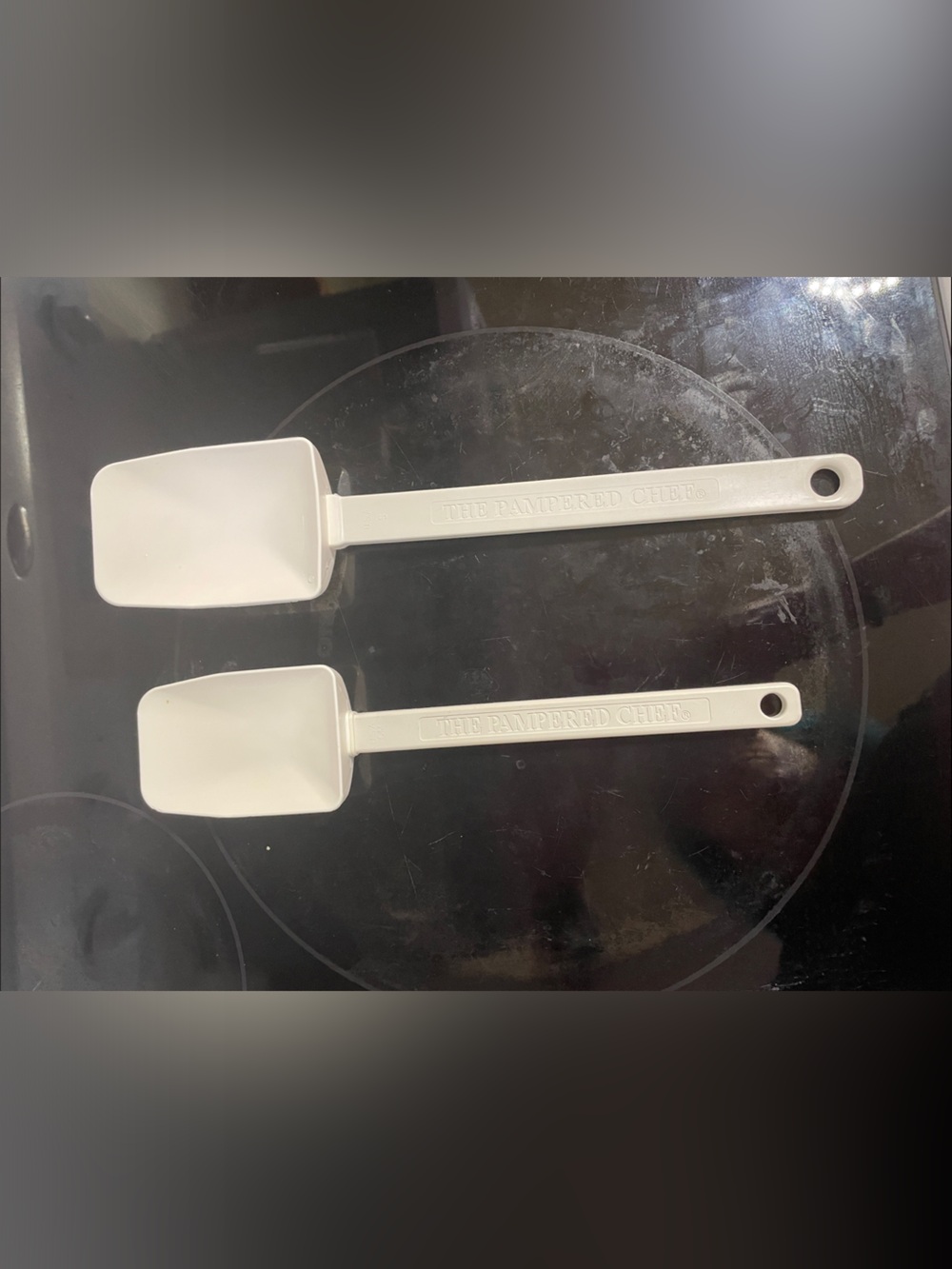The Pampered Chef White Nylon Mini Spatula Set - 2 Pack